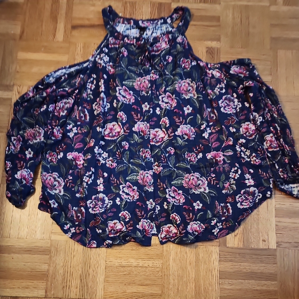 Torrid Floral Cold Shoulder Top, 2X